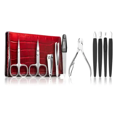 DuKaS Premium Line Solingen Set per manicure + astuccio Burgundy