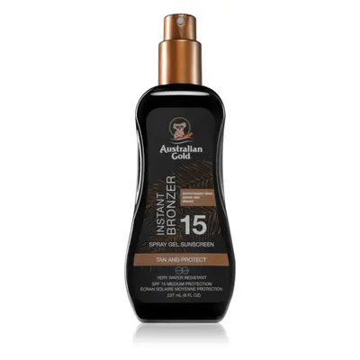 Australian Gold Spray Gel Sunscreen With Instant Bronzer spray abbronzante SPF