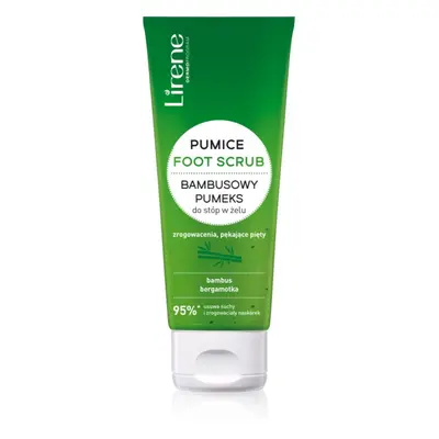 Lirene Foot Care scrub per piedi e talloni con pietra pomice con estratto di bambù