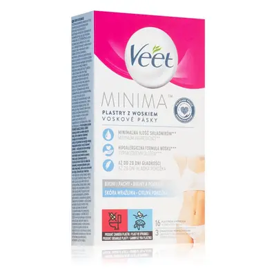 Veet Minima Hypoallergenic strisce depilatorie alla cera per la zona bikini