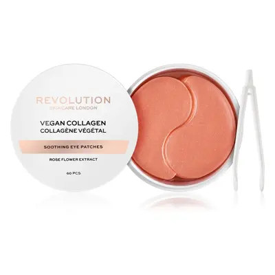 Revolution Skincare Rose Gold Vegan Collagen maschera idrogel contorno occhi con effetto lenitiv