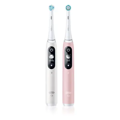 Oral B iO6 spazzolino da denti elettrico DUO White & Pink Sand