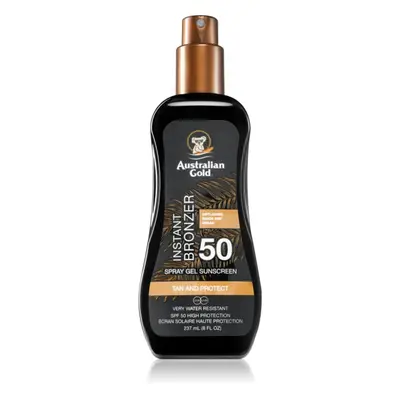 Australian Gold Spray Gel Sunscreen With Instant Bronzer spray abbronzante SPF