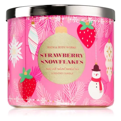 Bath & Body Works Strawberry Snowflakes candela profumata