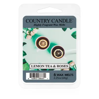 Country Candle Lemon Tea & Roses cera per lampada aromatica