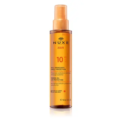 Nuxe Sun olio abbronzante per viso e corpo SPF