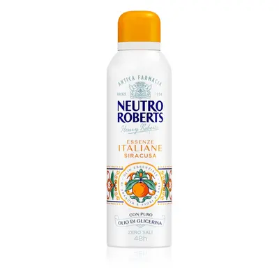 Neutro Roberts Italiane Siracusa deodorante spray con effetto ore