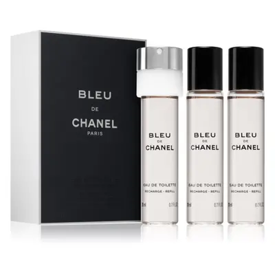 Chanel Bleu de Chanel Eau de Toilette ricarica per uomo 3x20 ml