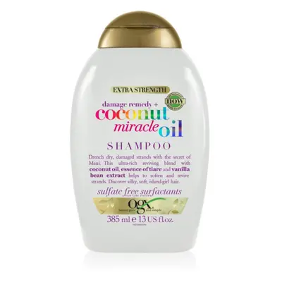 OGX Coconut Miracle Oil shampoo rinforzante per capelli rovinati con olio di cocco