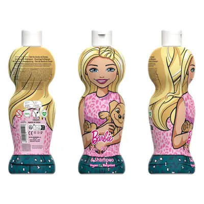 Barbie 2in1 gel doccia delicato e shampoo per bambini