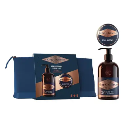 Gillette King C. Perfect Beard Regimen Kit confezione regalo per uomo