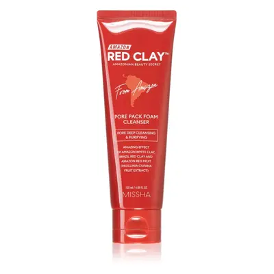 Missha Amazon Red Clay™ mousse di pulizia profonda con argilla