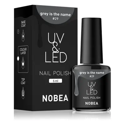 NOBEA UV & LED Nail Polish smalto gel per unghie con lampada UV/LED brillante colore Brown sugar