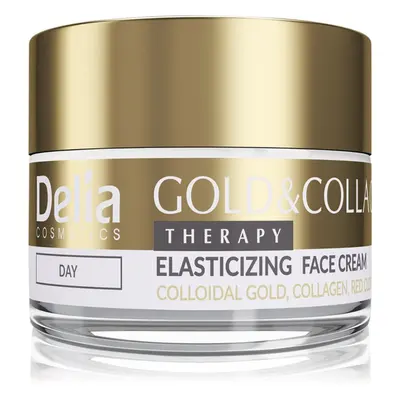 Delia Cosmetics Gold & Collagen Therapy crema giorno che aumenta l’elasticità della pelle