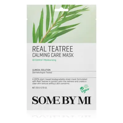 Some By Mi Clinical Solution Teatree Calming Care Mask maschera lenitiva in tessuto per pelli pr