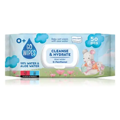 GoWipes Cleanse & Hydrate salviette umidificate per bambini per pelli sensibili aloe vera 0+