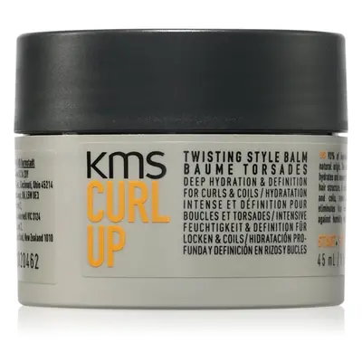 KMS Curl Up Twisting Style Balm crema modellante per capelli mossi e ricci