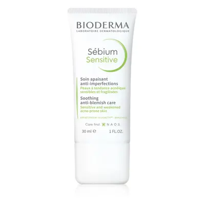 Bioderma Sébium Sensitive trattamento calmante anti-imperfezioni per pelli secche e irritate dal