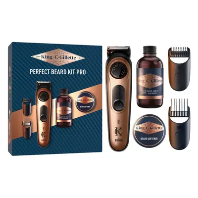 Gillette King C. Perfect Beard Kit Pro confezione regalo per uomo