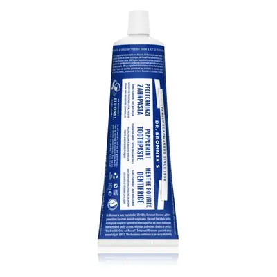 Dr. Bronner’s Peppermint dentifricio sbiancante senza fluoro