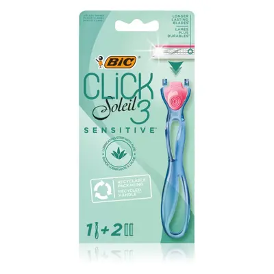 BIC Soleil Click Sensitive rasoio per depilazione femminile + lamette di ricambio