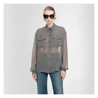 SAINT LAURENT WOMAN GREY SHIRTS