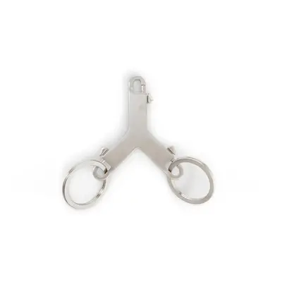 RICK OWENS UNISEX SILVER KEYCHAINS