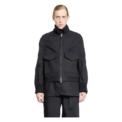 SACAI MAN BLACK JACKETS