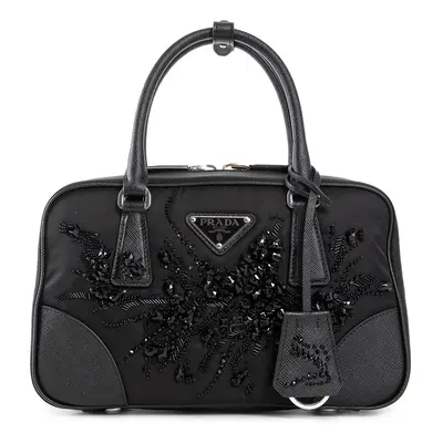 PRADA WOMAN BLACK TOP HANDLE BAGS