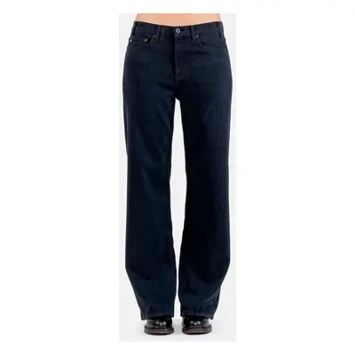 AG | New Baggy Pantaloni In Denim Ampi | Nero | Donna