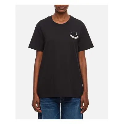 Moncler | T-shirt Regular Con Logo | Nero | Donna