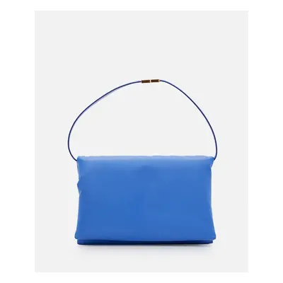 Marni | Large Prisma Leather Shoulder Bag | Blu | Donna