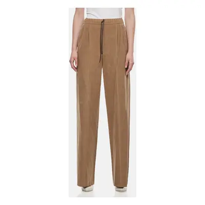 Max Mara | Pantaloni In Velluto Getto | Marrone | Donna