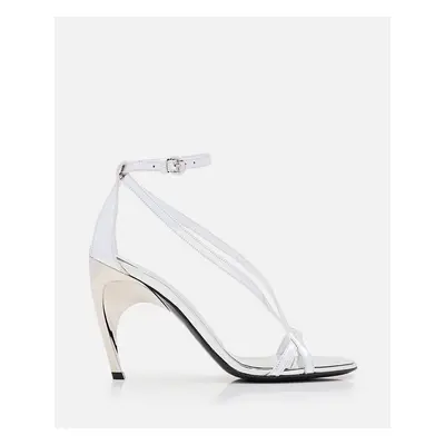 Alexander McQueen | Sandalo Con Tacco In Metallo | Argento | Donna