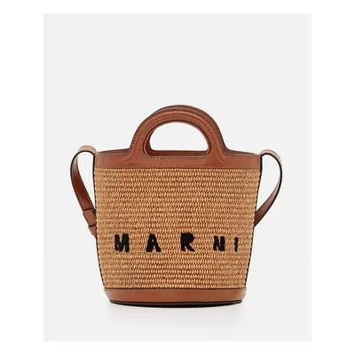 Marni | Mini Tropicalia Raffia Borsa Secchiello | Beige | Donna