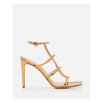 Gianvito Rossi | Sandali Con Tacco In Pelle Letal | Oro | Donna