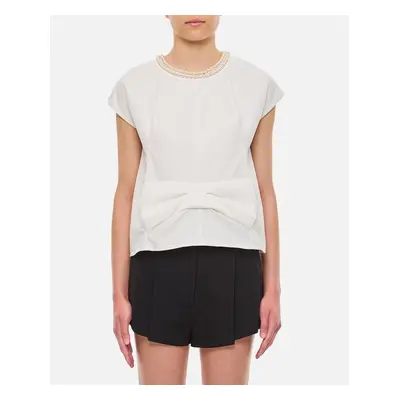 Junya Watanabe | Blusa Scollo Perle | Bianco | Donna