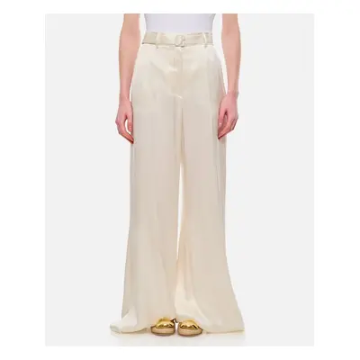 Gabriela Hearst | Mabon Pantaloni A Palazzo | Bianco | Donna