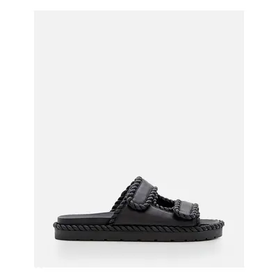 Bottega Veneta | Sandalo Flat Jack In Nappa | Nero | Donna