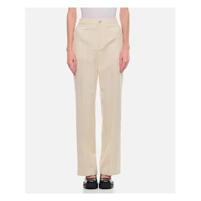 Moncler | Pantaloni Denim Vita Alta | Beige | Donna