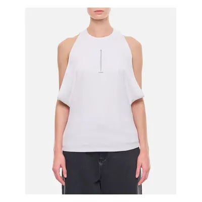 Alexander McQueen | Top In Cotone Smanicato | Bianco | Donna