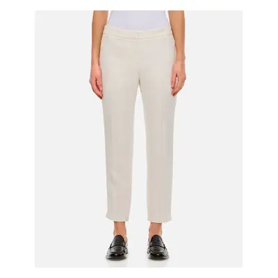 Alexander McQueen | Pantaloni A Sigaretta | Bianco | Donna