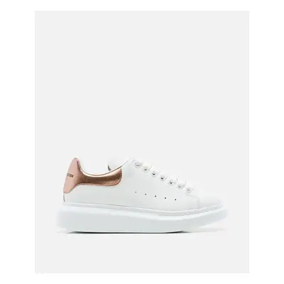 Alexander McQueen | Sneakers Larry In Pelle Granata 45mm | Bianco | Donna