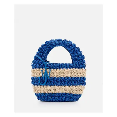 JW Anderson | Borsa A Cesto Intrecciata Popcorn | Blu | Donna