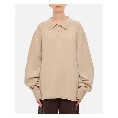 Extreme Cashmere X | Maglia Marylebone Cashmere Polo | Beige | Donna