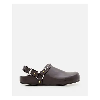 Stella McCartney | Ciabatte Elyse Alter Mat Con Borchie | Marrone | Donna