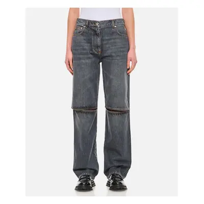 JW Anderson | Jeans Con Taglio Al Ginocchio | Grigio | Donna