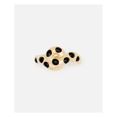 Bea Bongiasca | Anello Chonky A Pois Con Onda | Oro | Donna