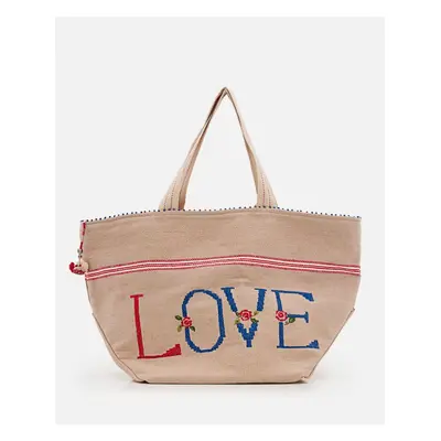 Péro | Borsa In Canvas | Beige | Donna