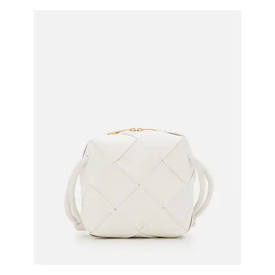 Bottega Veneta | Mini Cassette Camera Bag In Pelle | Bianco | Donna